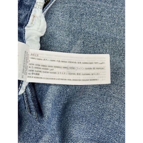 Hollister medium wash distressed curvy ultra high rise vintage straight jeans si - Picture 9 of 11